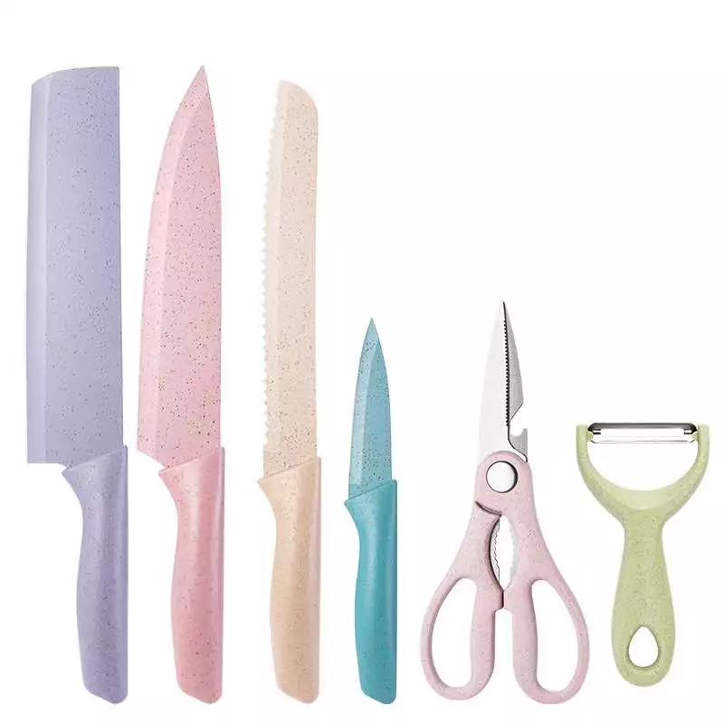 B.S.B 6 In 1 Evcrierh Corrugated knife Kitchen Knife Pisau Dapur KITCHEN KNIVES