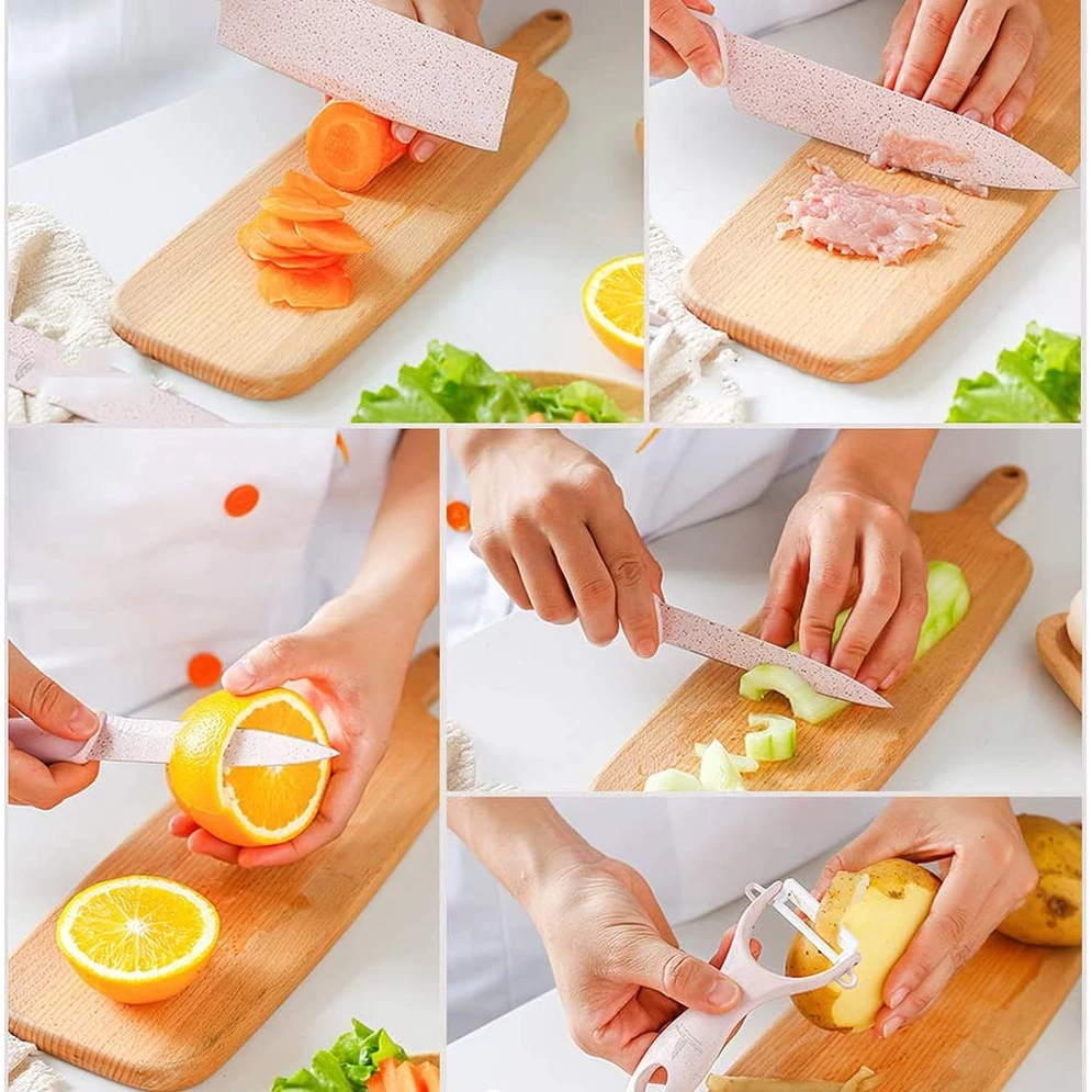 B.S.B 6 In 1 Evcrierh Corrugated knife Kitchen Knife Pisau Dapur KITCHEN KNIVES