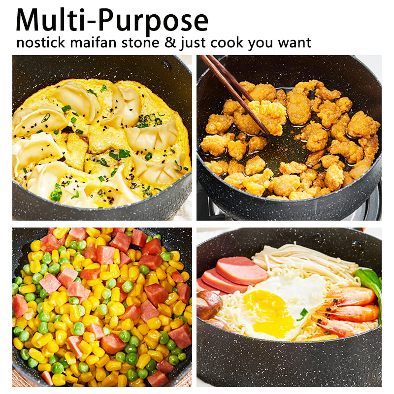 JEETEE Granite Non Stick Saucepan