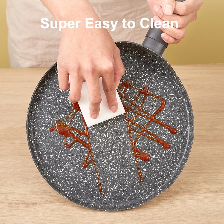 JEETEE Non Stick Crepe Pan Kuali leper Roti Jala Pancake Maker Pan Granite Flat Thosai Frying Pan