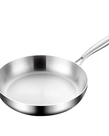 KORDISEN New 304 Stainless Steel Non-Stick Skillet Egg Fry Pan Wok For Gas Stove Top And Induction Cooker
