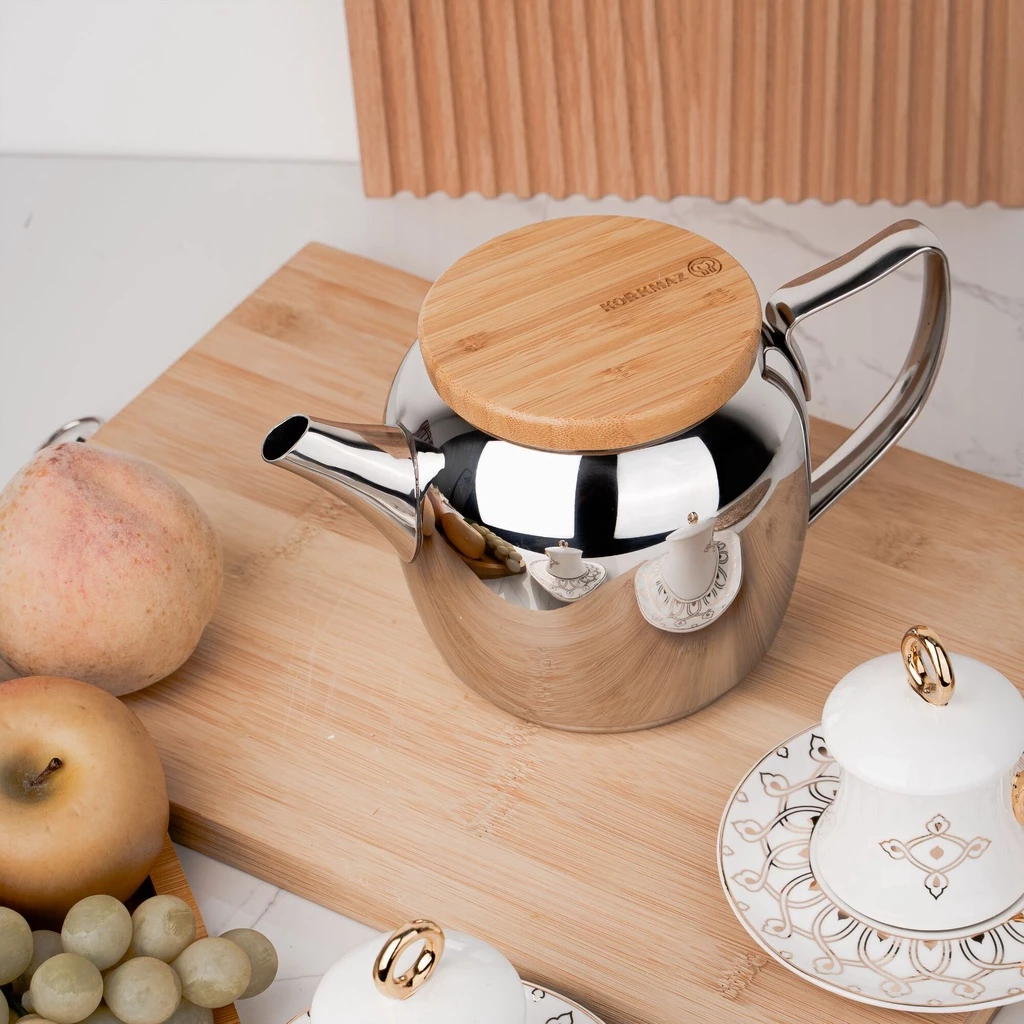 Korkmaz Montana Teapot Premium Stainless Steel