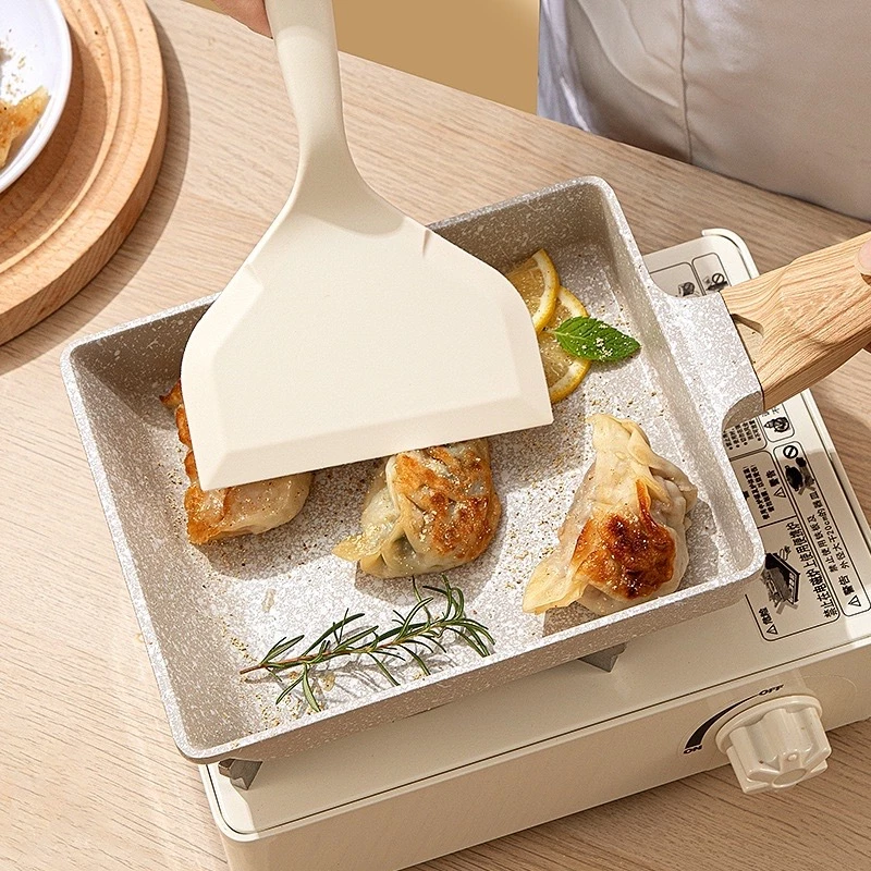 ZPLUS Wide Silicone Tamagoyaki Egg Pancake Spatula Non Stick Turner Shovel Scraper Flat Turner