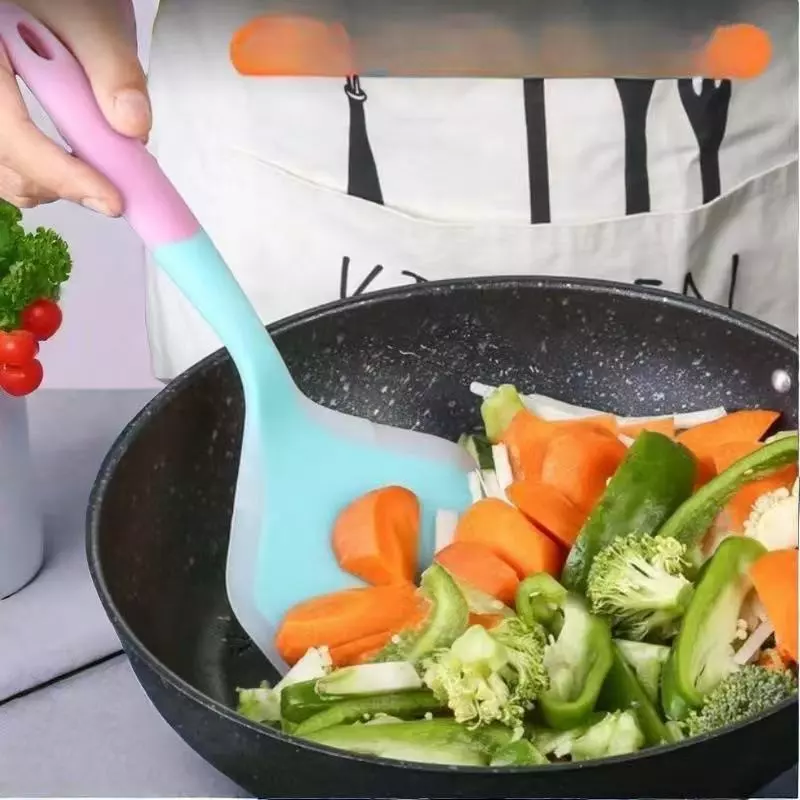 Silicone Wide Omelette Pan Spatula Tamagoyaki Shovel Pancake Non Stick Scraper