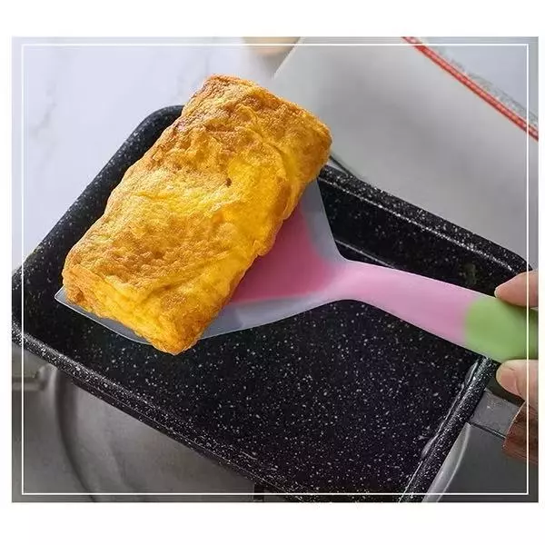 Silicone Wide Omelette Pan Spatula Tamagoyaki Shovel Pancake Non Stick Scraper