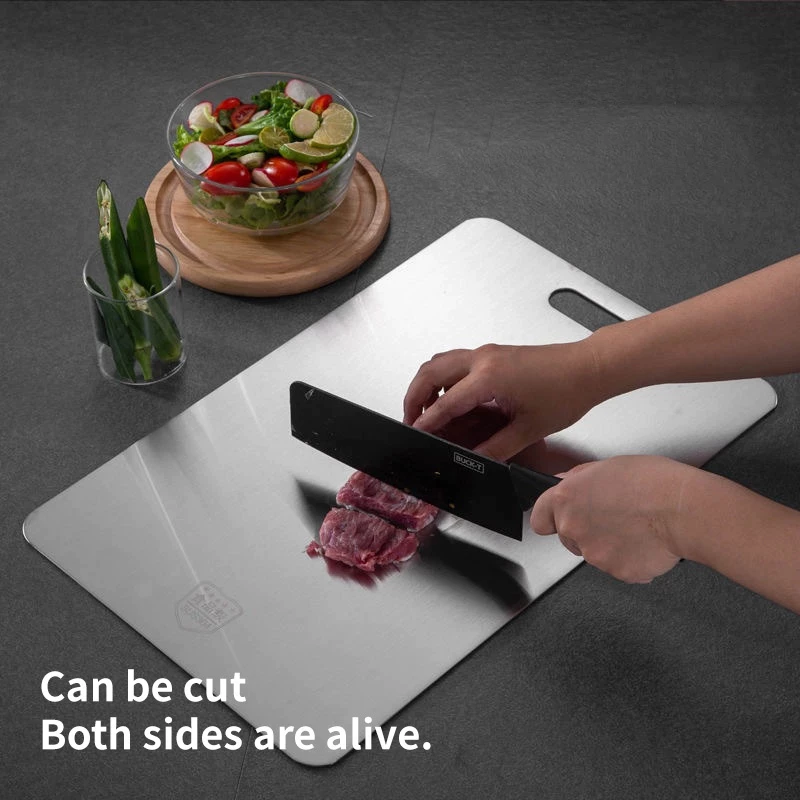 Stainless Steel Double-Sided Cutting Board Antibacterial & Mildew-Proof Multifunctional Kitchen