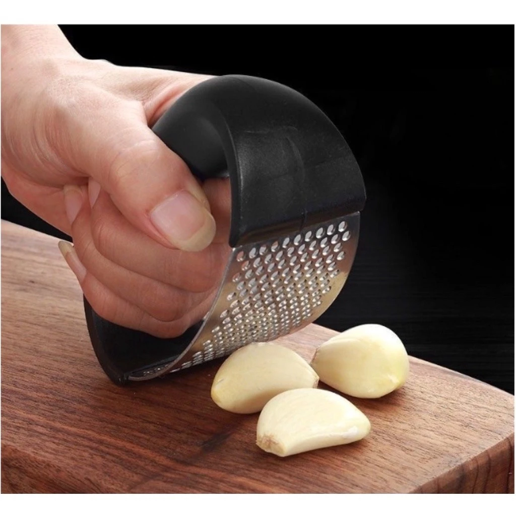 Handheld Garlic Press Stainless Steel Pressure Masher Chopping Manual Garlic Mincer Crusher Household Tools Kitchen