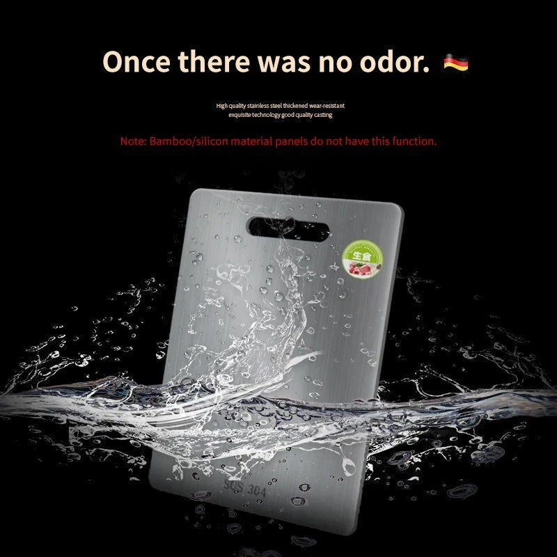 Stainless Steel Double-Sided Cutting Board Antibacterial & Mildew-Proof Multifunctional Kitchen