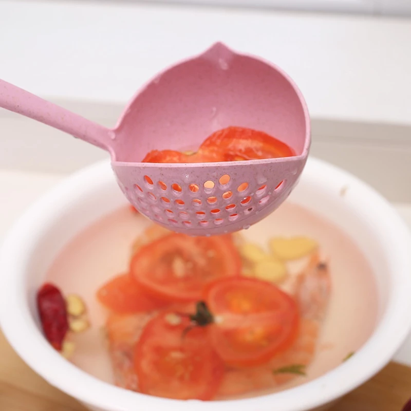 2 In 1 Kitchen Long Handle Soup Spoon