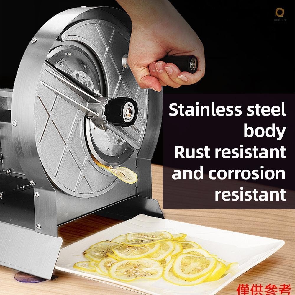 Commercial Manual Vegetable Fruit Slicer 0.2-1mm Adjustable Thickness Stainless Steel Manual Vegetable Cutter Machine
