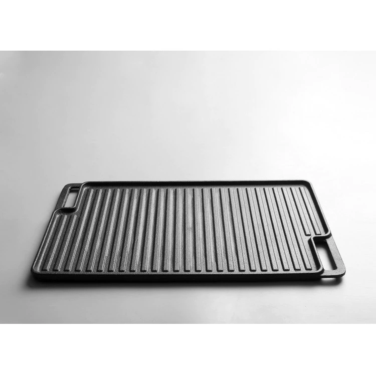 Rectangle Cast Iron Skillet - Pre-Seasoned Cast Iron Pan