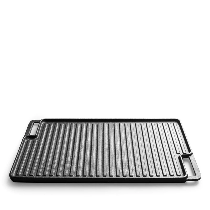 Rectangle Cast Iron Skillet - Pre-Seasoned Cast Iron Pan