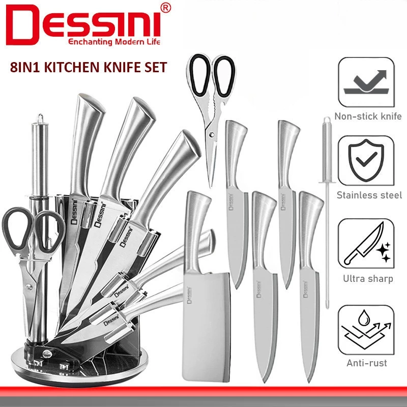 DESSINI ITALY 8 IN 1 Stainless Steel Knife
