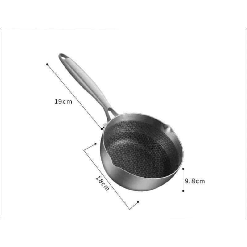 High-quality scratch-resistant honeycomb bottom deep pan, super convenient pan